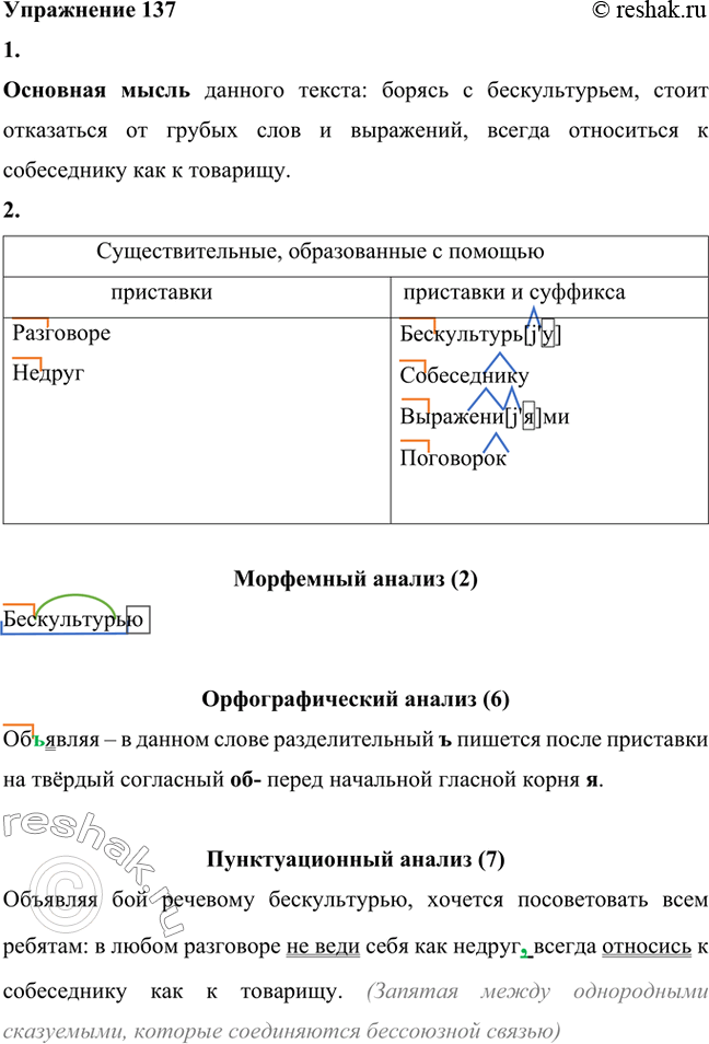 Изображение 1. Прочитайте текст, определите его основную мысль.Основная мысль данного текста: борясь с бескультурьем, стоит отказаться от грубых слов и выражений, всегда...